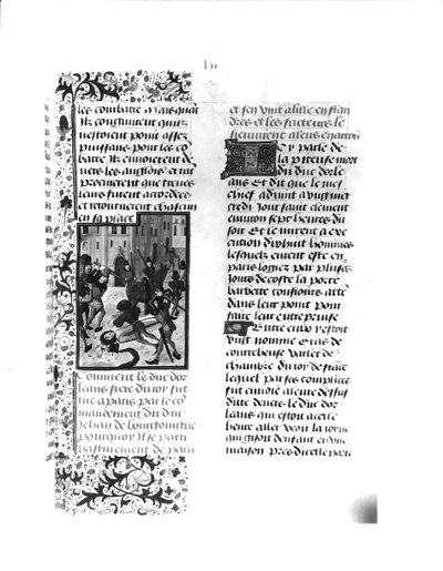 Ms Fr 2680 fol.52 El asesinato del duque de Orleans en París de French School