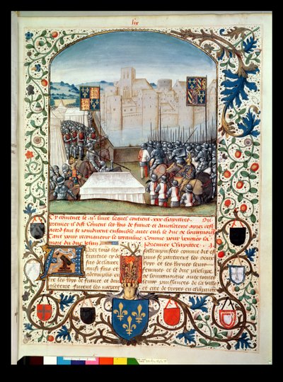 Los Ejércitos de Borgoña e Inglaterra, de Anciennes Chroniques d