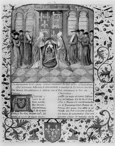 Ms Fr 83 fol.205 Coronación de Enrique VI (1421-71) de French School