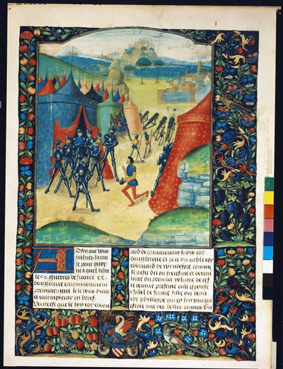 El Campamento de Eduardo IV, de Anciennes Chroniques d