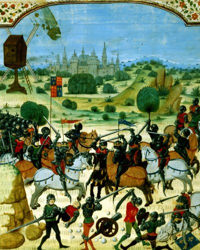 Ms Fr 87 f.117 Batalla de Crecy, 26 de agosto de French School