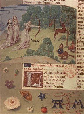 Diana cazando, del Libro de los Eschecs D