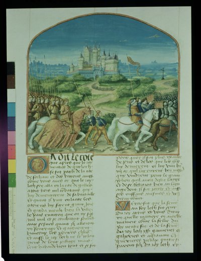 Página de La Historia de Merlín por Robert de Boron, c.1482-89 de French School