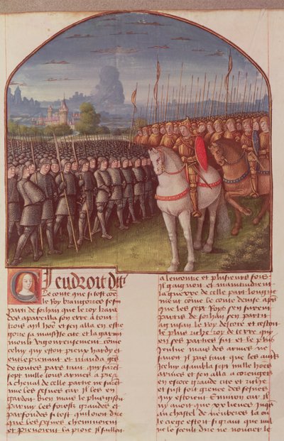 Página de La Historia de Merlín por Robert de Boron, c.1482-89 de French School