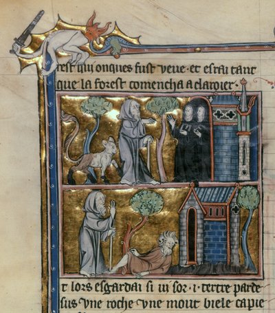 Ms Fr 95 f.4v Ermitaño y bestia, de l