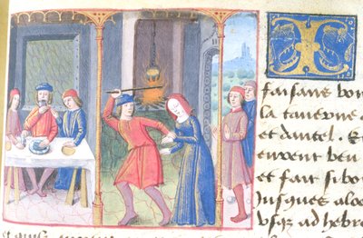 Comida, de Les Cent Nouvelles Nouvelles, 1462 de French School