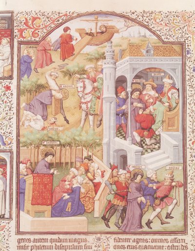 Escenas de la vida de Santiago el Mayor (d.44) del Breviario del Duque de Bedford, c.1424-35 de French School