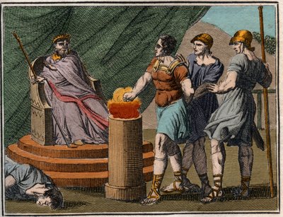Mucio Escévola ante Porsena de French School