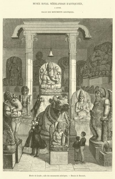 Museo de Leiden, sala de monumentos asiáticos de French School