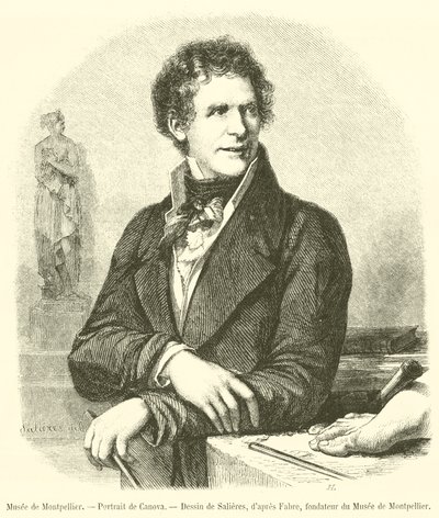Museo de Montpellier, Retrato de Canova de French School