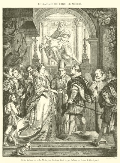 Museo del Louvre, El Matrimonio de María de Médicis de French School