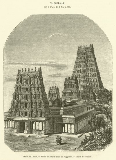 Museo del Louvre, Modelo del templo indio de Djaggernat de French School