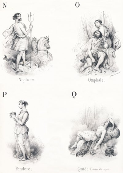 N O P Q: Neptuno, Omphal, Pandora, Quies de French School