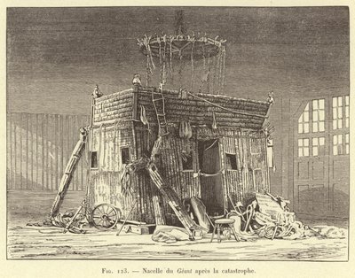 Góndola del Gigante después de la catástrofe de French School