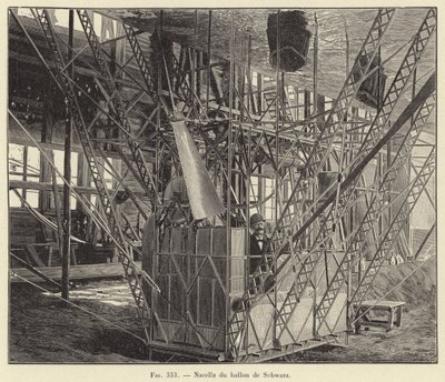 Nacelle del globo de Schwarz de French School