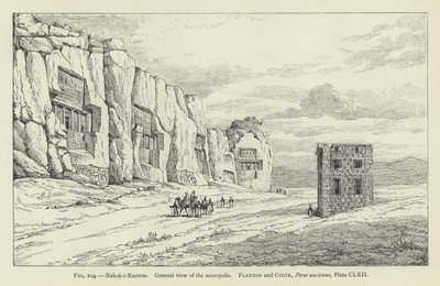 Naksh-i-Rustem, Vista general de la necrópolis de French School