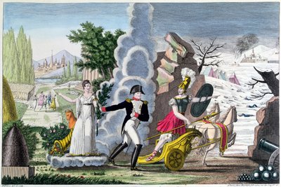 Napoleón I (1769-1821) entre la guerra y la paz, c. 1815 de French School