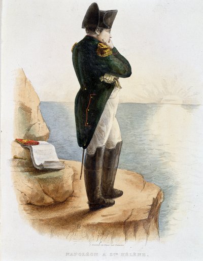 Napoleón en Santa Helena - en “Plutarque Français” de French School