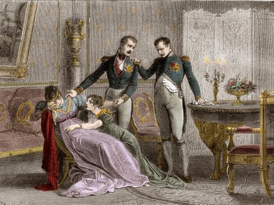 Napoleón anuncia a Josefina el día programado para firmar los papeles de divorcio de French School
