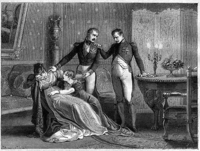 Napoleón anuncia a Josefina el día previsto para firmar los papeles del divorcio de French School