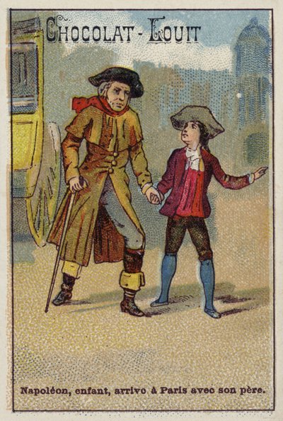 Napoleón llega a París de niño con su padre de French School