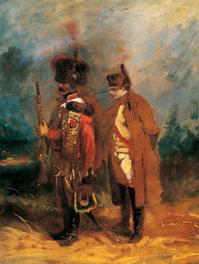 Napoleón durante la Defensa de Francia en 1814 de French School