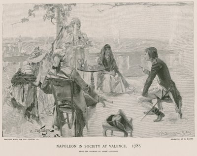 Napoleón en sociedad en Valence de French School