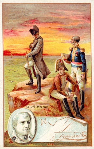Napoleón en el exilio en Santa Elena de French School
