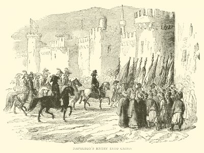 Entrada de Napoleón en El Cairo de French School