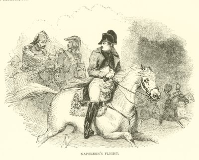 La huida de Napoleón (grabado) de French School