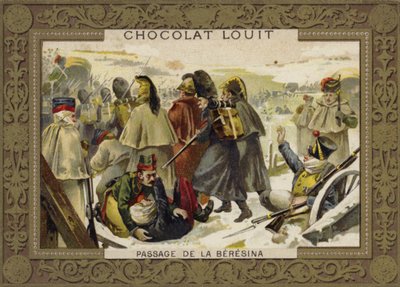 La Gran Armada de Napoleón cruzando el Río Berezina en la retirada de Rusia, 1812 de French School