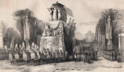 El regreso de Napoleón de Santa Elena, 1821 de French School
