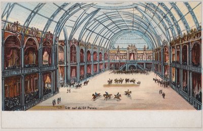 Nave del Gran Palais, Exposición Universal, París de French School