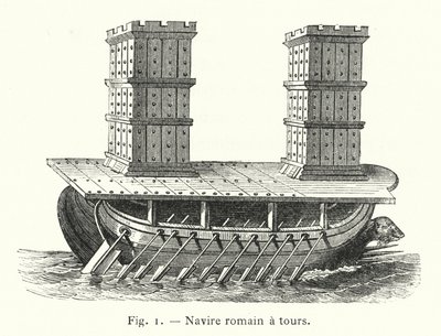 Navire romain a tours de French School