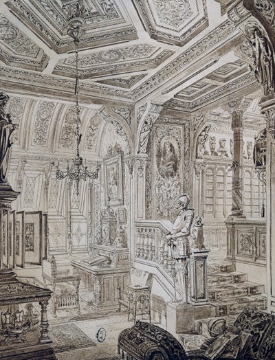 Estudio de estilo neorrenacentista por C Gosse de French School