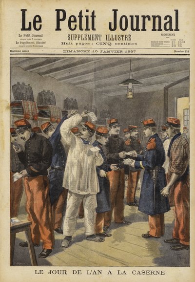 Día de Año Nuevo en un cuartel militar de French School