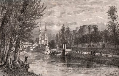 Niort - Deux-Sevres - grabado en 