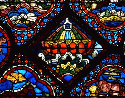 El Arca de Noé de la ventana de Noé de French School