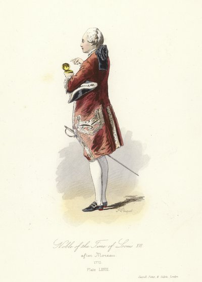 Noble de la época de Luis XVI de Francia de French School