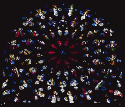 Rosetón norte, principios del siglo XVI de French School