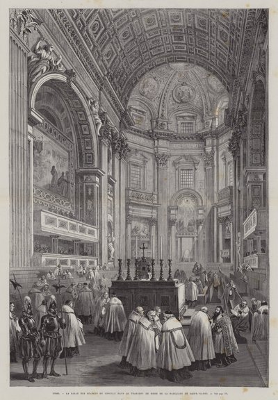 Transepto norte de la Basílica de San Pedro, Ciudad del Vaticano, Roma, Italia de French School