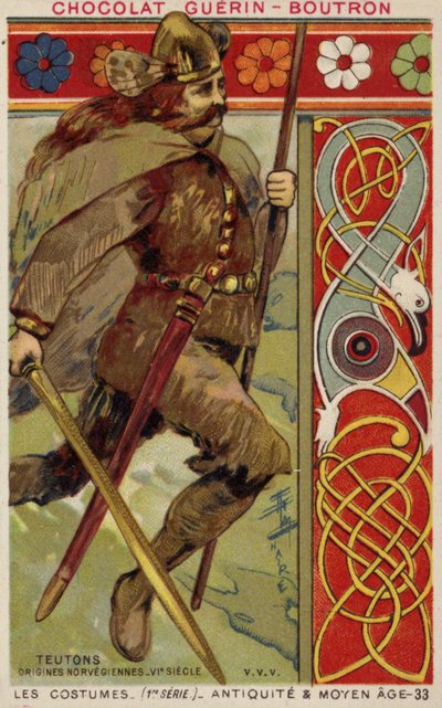 Traje vikingo noruego, siglo VI de French School