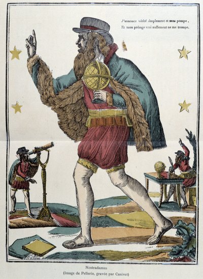 Nostradamus - imagen de Epinal de French School