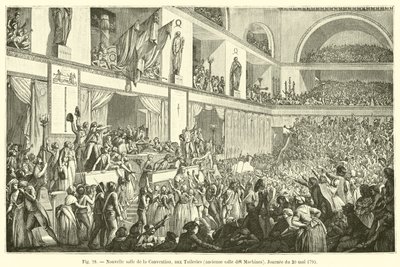 Nueva sala de la Convención, en las Tullerías, antigua sala de las Máquinas, Jornada del 20 de mayo de 1795 de French School