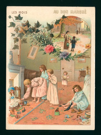 Noviembre y diciembre (cromolito) de French School