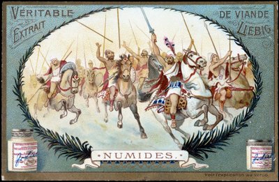Numidia en la Antigüedad: Juego ecuestre numidio. Finales del siglo XIX de French School