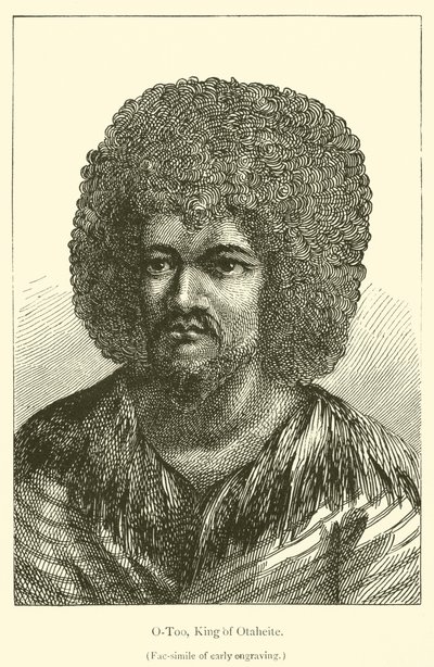 O-Too, Rey de Otaheite (grabado) de French School