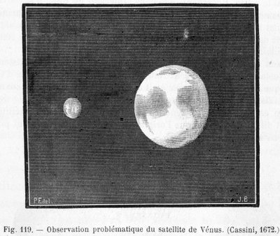 Observación problemática del satélite de Venus (Cassini) de French School