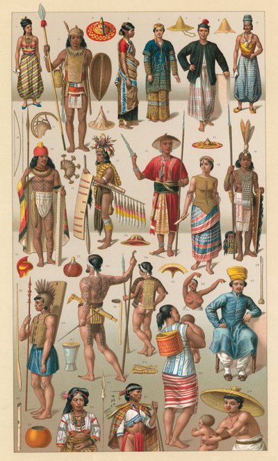 Traje de Oceanía de French School