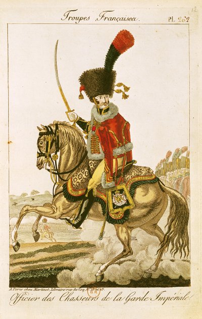 Oficial de los Húsares de la Guardia Imperial durante el Primer Imperio de French School